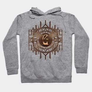 g lettering alphabet luxury gifts in antique golden jugendstil design Hoodie